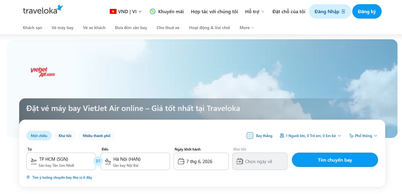 Lựa chọn thời điểm khởi hành linh hoạt